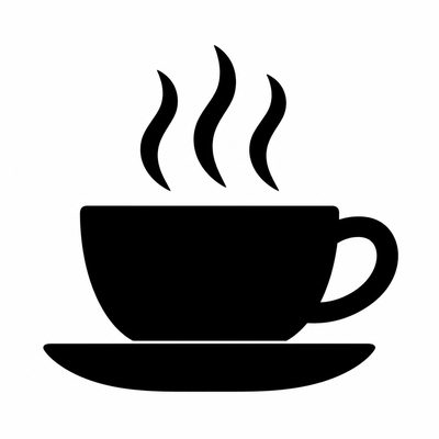 A coffee cup icon, the picture the code beside it was made from